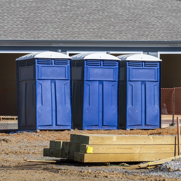 are there any restrictions on where i can place the portable restrooms during my rental period in Grant Minnesota